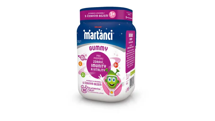 Marťánci® gummy s černým bezem